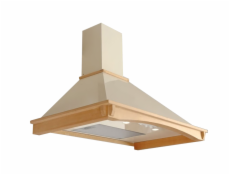 AKPO WK-4 Rustica Country Nástenný komínový odsávač pár krémový s prvkom dreva 