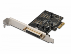 Karta /Kontroler LPT PCI Express, 1xDB25, Low Profile, Chipset: MCS9901