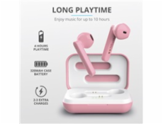 Trust Primo Touch Bluetooth Wireless Earphones slúchadlá ružové