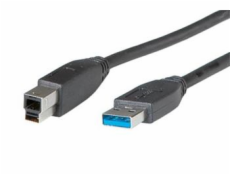 Kabel USB 3.0 A-B 1,8 m, černý