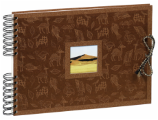Exacompta Krea Africa      32x22 50 p. Wire-O dark brown  804123