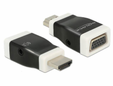 DELOCK 65586 Delock adaptér HDMI-A (M) > VGA (F) s funkcí audio