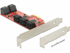 Delock PCI Express Card > 10 x internal SATA 6 Gb/s – Low Profile Form Factor 