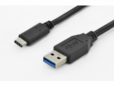 Digitus Připojovací kabel USB typu C, typ C na A M/M, 1,8 m, 3A, 480 MB, verze 2.0, bl