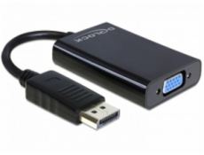 DeLOCK 65439 Adapter DisplayPort auf VGA + Audio + Power DisplayPort Stecker auf VGA Buchse 8cm černá