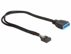 Delock kábel USB 2.0 pinový konektor samica > USB 3.0 pinový konektor samca