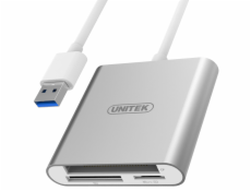 UNITEK Y-9313 čítačka kariet USB 3.2 Gen 1 (3.1 Gen 1) Strieborná