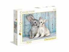Clementoni Mačka a králik 35004 500 dielikov
