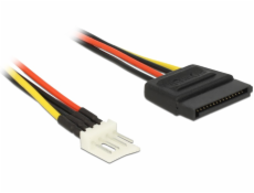 Delock napájecí kabel SATA 15 pin samec > 4 pin floppy samec 15 cm