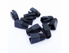 DATACOM krytka pro RJ45 (CAT6A,CAT7) černý (10ks)