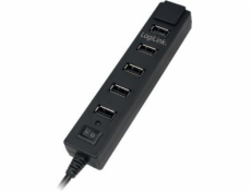 LogiLink 7-Port USB2.0 Hub černá,