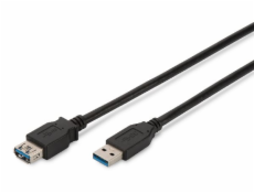 Digitus Predlžovací kábel USB 3.0, typ AM/F, 1,8 m, kompatibilný s USB 3.0, bl