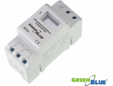 Maclean Timer pre DIN lištu GB104 GreenBlue 16 programov (GB104)