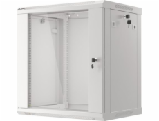 Nástenný rack 19 12U 600X450mm sivý flat pack