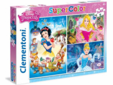 Puzzle Supercolor Princezny 3x48 dílků