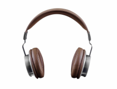 Modecom MC-1500HF sluchátka s mikrofonem, 1,3m kabel, 3,5mm jack, kov, stříbrná/hnědá