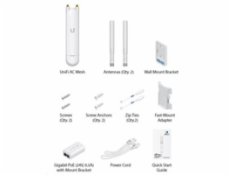 UBNT UniFi AC Mesh - AP 2.4GHz (300Mbps) + 5GHz (867Mbps), 1x Gbit RJ45, venkovní, PoE 24V/ 802.3af AltA