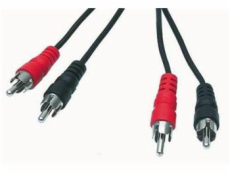 Kabel propojovací 2x cinch(M) - 2x cinch(M), 2,5m