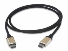 Kabel USB 3.1 konektor C/male - USB 3.1 konektor C/male ,1m hliníkové konektory