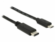 Delock Kabel USB Type-C™ 2.0 samec > USB 2.0 Typ Micro-B samec 2,0 m černý