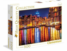 Clementoni Puzzle 500 dielikov Amsterdam v noci (35037)