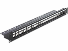 Delock 19” Keystone Patch Panel 24 Port black Delock 19” Keystone Patch Panel 24 Port black