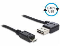 Kabel USB 2.0-A 90°.Stecker > USB Micro-B