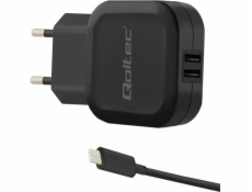Qoltec 50188 mobile device charger Indoor Black