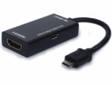 Savio CL-32 microUSB stanica/replikátor - HDMI + microUSB čierny 