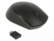 Delock Optická 3-tlačítková mini myš USB Type-C™ 2.4 GHz bezdrátová