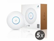 UBNT UniFi AC PRO 5 - AP 2.4GHz (450Mbps) + 5GHz (1300Mbps) - sada 5ks (bez PoE injektorů)