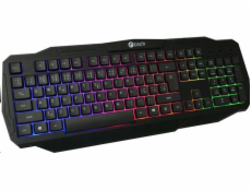 C-Tech Arcus GKB-15 herní klávesnice, casual gaming, CZ/SK, duhové podsvícení, USB