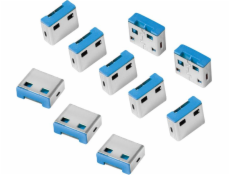Zámok portu USB LogiLink 10 ks (AU0046)