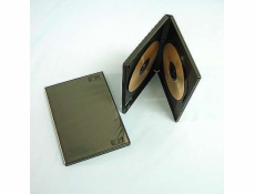 Obal 2 DVD 14mm černý 10ks/bal