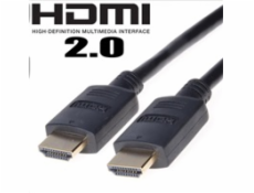 Kabel HDMI 2.0 High Speed + Ethernet, zlacené konektory, 15m
