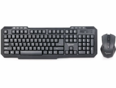 Gembird KBS-WM-02 keyboard Mouse included RF Wireless QWERTY US English Black