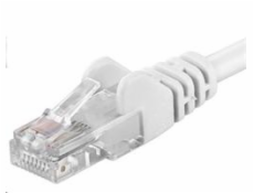 PREMIUMCORD Patch kabel UTP RJ45-RJ45 CAT5e 1m bílá