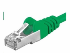 PREMIUMCORD Patch kabel CAT6a S-FTP, RJ45-RJ45, AWG 26/7 5m zelená