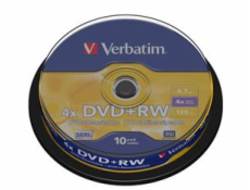 VERBATIM DVD + RW (10-Pack) Spindle4x/DLP/4.7GB