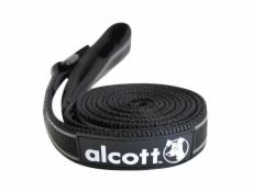 Alcott Reflexní vodítko pro psy, černé, velikost S