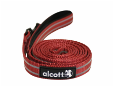 Alcott Reflexní vodítko pro psy, červené, velikost S
