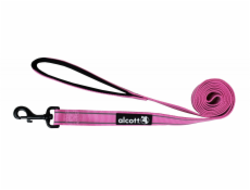 Alcott Reflexní vodítko pro psy, růžové, velikost S