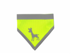 Alcott Reflexní šátek pro psy, žlutý, velikost S