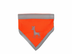 Alcott Reflexní šátek pro psy, oranžový, velikost S