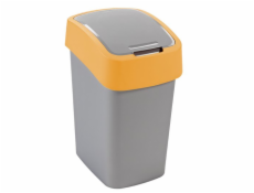 Curver odpadkový koš, FLIP BIN, stříbrný/žlutý, 25l