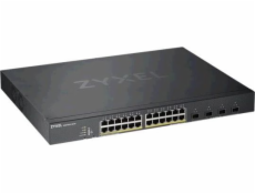 Zyxel XGS1930-28HP, 28 Port Smart Managed PoE Switch, 24x Gigabit PoE and 4x 10G SFP+, hybird mode, standalone or Nebula