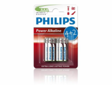 Alkalická batéria PHILIPS LR03P6BP/10