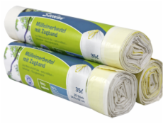 1x20 Secolan Garbage Bags with drawstring 35 l white