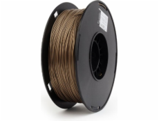 GEMBIRD Tisková struna (filament) PLA PLUS, 1,75mm, 1kg, zlatá metalická