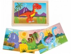 Dromader Wooden Puzzle - Dinosaurs in Box 02503